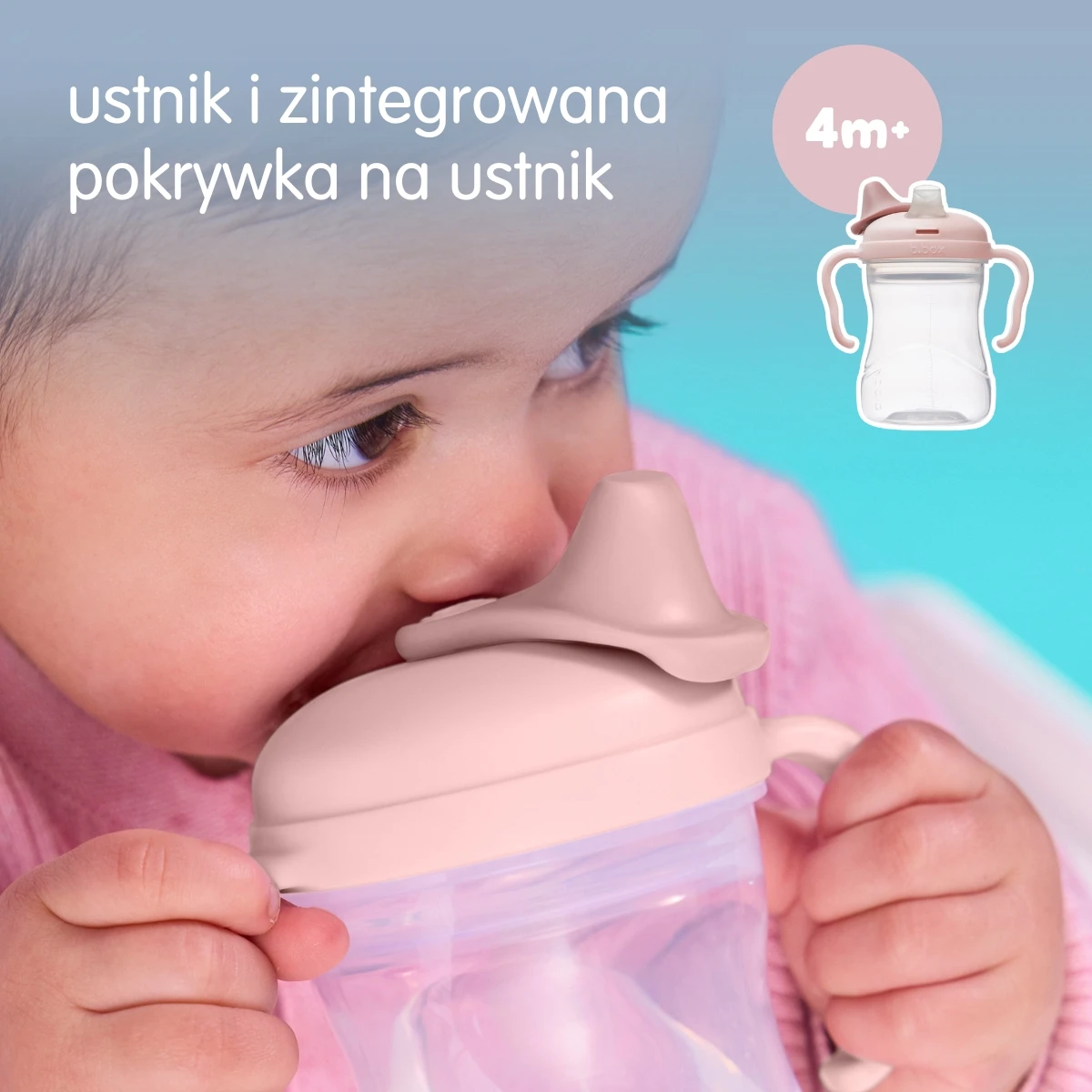 B.BOX Kubek 3w1 zestaw 240 ml Sage | Pan Piksel