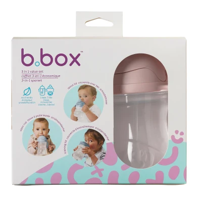 B.BOX Kubek 3w1 zestaw 240 ml Blush | Pan Piksel