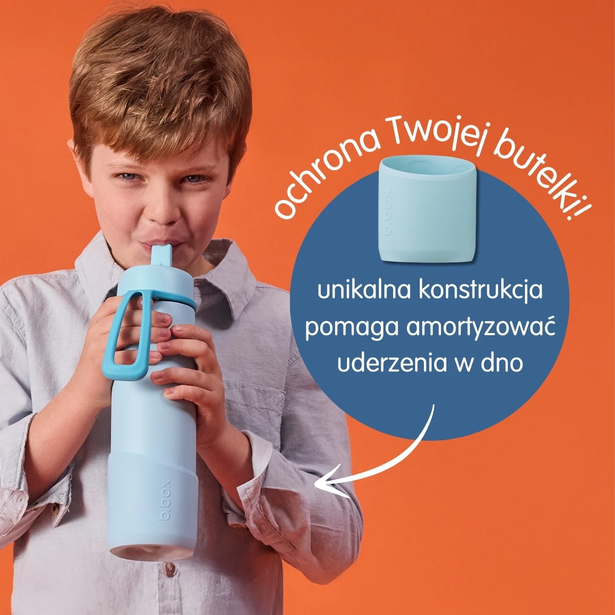 B.BOX Nakładka na butelkę 690 ml Olive | Pan Piksel