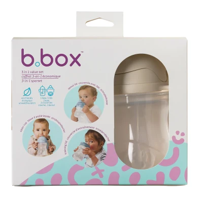 B.BOX Kubek 3w1 zestaw 240 ml Latte | Pan Piksel