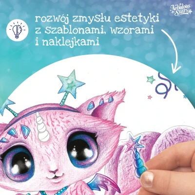 NEBULOUS STARS Szkicownik z magicznymi zwierzątkami 7+ | Pan Piksel