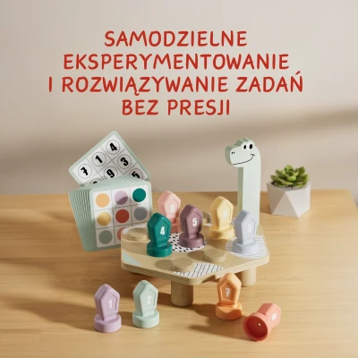 TOPBRIGHT Gra do nauki kolorów i liczb Dino 36m+ | Pan Piksel