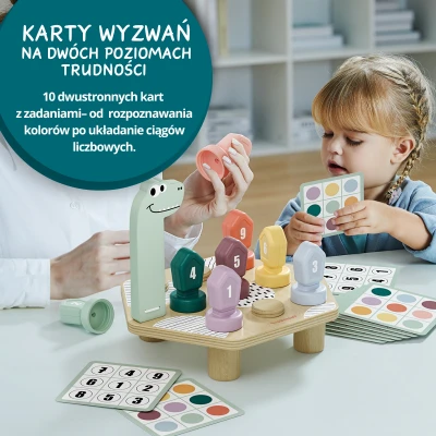 TOPBRIGHT Gra do nauki kolorów i liczb Dino 36m+ | Pan Piksel