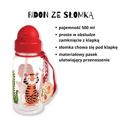 REX LONDON Zestaw śniadaniowy lunchbox i bidon Zwierzęta | Pan Piksel