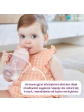 B.BOX Zestaw na start 3w1 bidon ze słomką 240 ml borówkowy+ smycz Ocean Breeze + zapasowe słomki | Pan Piksel