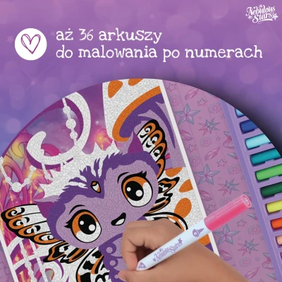 NEBULOUS STARS Kreatywna kolorowanka z flamastrami Mystery 7+ | Pan Piksel