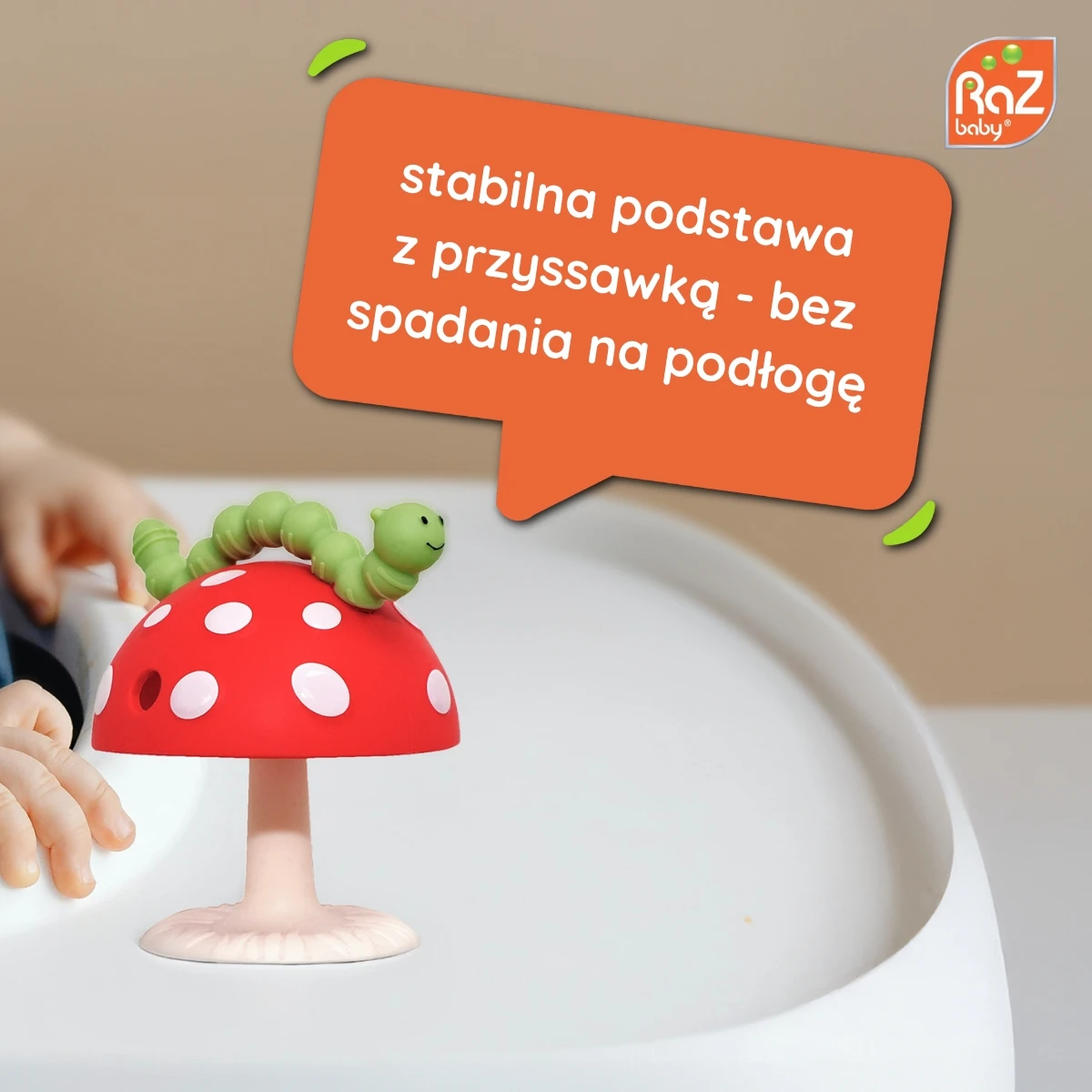 RAZBABY Gryzak Chompy z przyssawką różowy | Pan Piksel