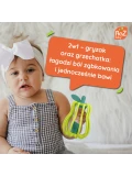 RAZBABY Gryzak i grzechotka 2w1 gruszka Raz-pear | Pan Piksel