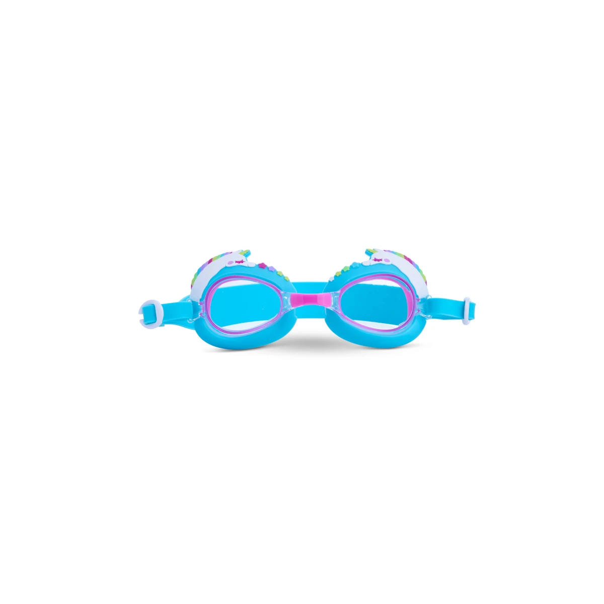AQUA2UDE Okulary do pływania dla dzieci Uroczy jednorożec turkus 3+ | Pan Piksel