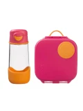B.BOX Zestaw Sportowa butelka tritanowa 450 ml + Mini Lunchbox Strawberry Shake | Pan Piksel