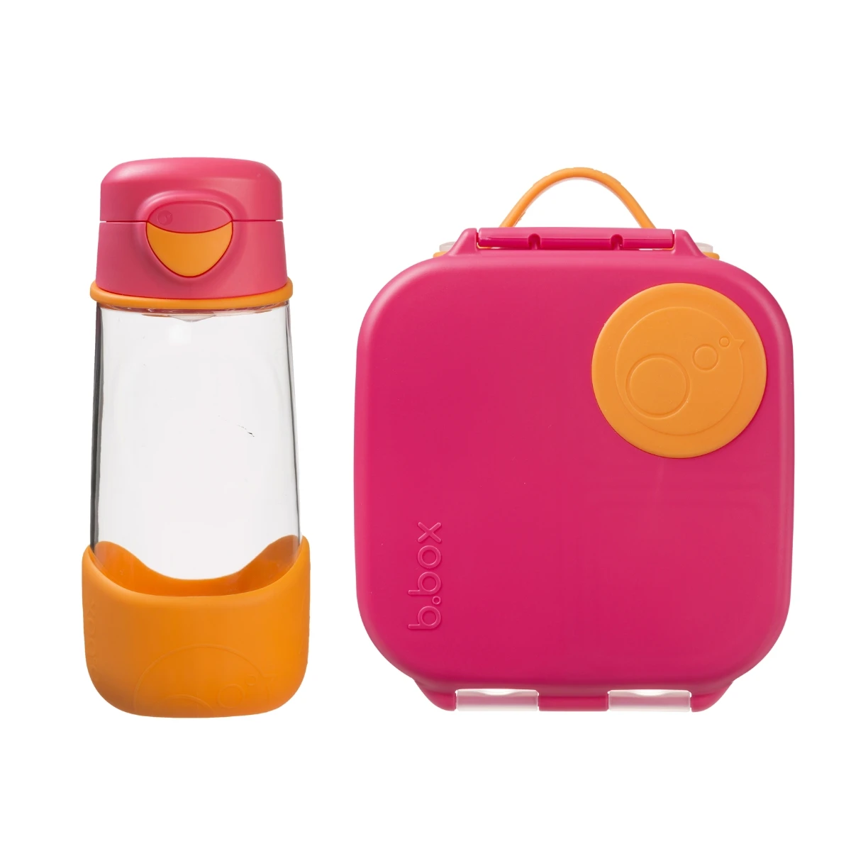 B.BOX Zestaw Sportowa butelka tritanowa 450 ml + Mini Lunchbox Strawberry Shake | Pan Piksel