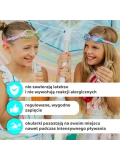 AQUA2UDE Okulary do pływania dla dzieci Uroczy jednorożec turkus 3+ | Pan Piksel