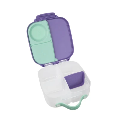 B.BOX Zestaw Mini Lunchbox + Butelka tritanowa ze słomką 450 ml Lilac Pop | Pan Piksel