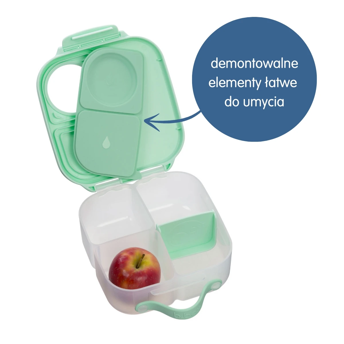 B.BOX Zestaw Sportowa butelka tritanowa 450 ml + Mini Lunchbox Strawberry Shake | Pan Piksel