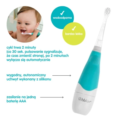 Zestaw Soniczna szczoteczka dla dziecka Sönik bblüv+ Bidon ze słomką 240 ml arbuzowy b.box | Pan Piksel