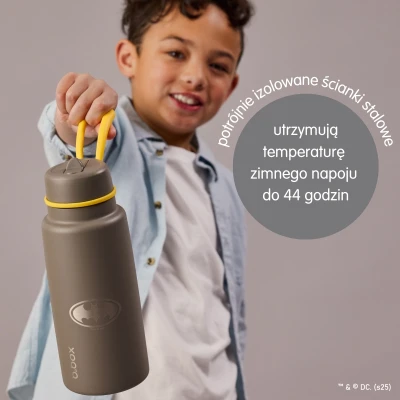 B.BOX Batman by Butelka termiczna ze składanym ustnikiem – termos ze stali nierdzewnej 1l | Pan Piksel