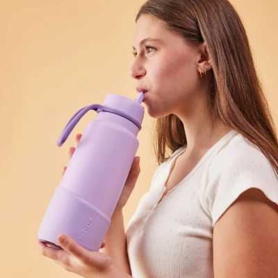 B.BOX Nakładka na butelkę 1L Lilac Love | Pan Piksel