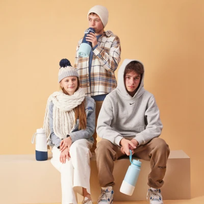 B.BOX Nakładka na butelkę 1L White Out | Pan Piksel