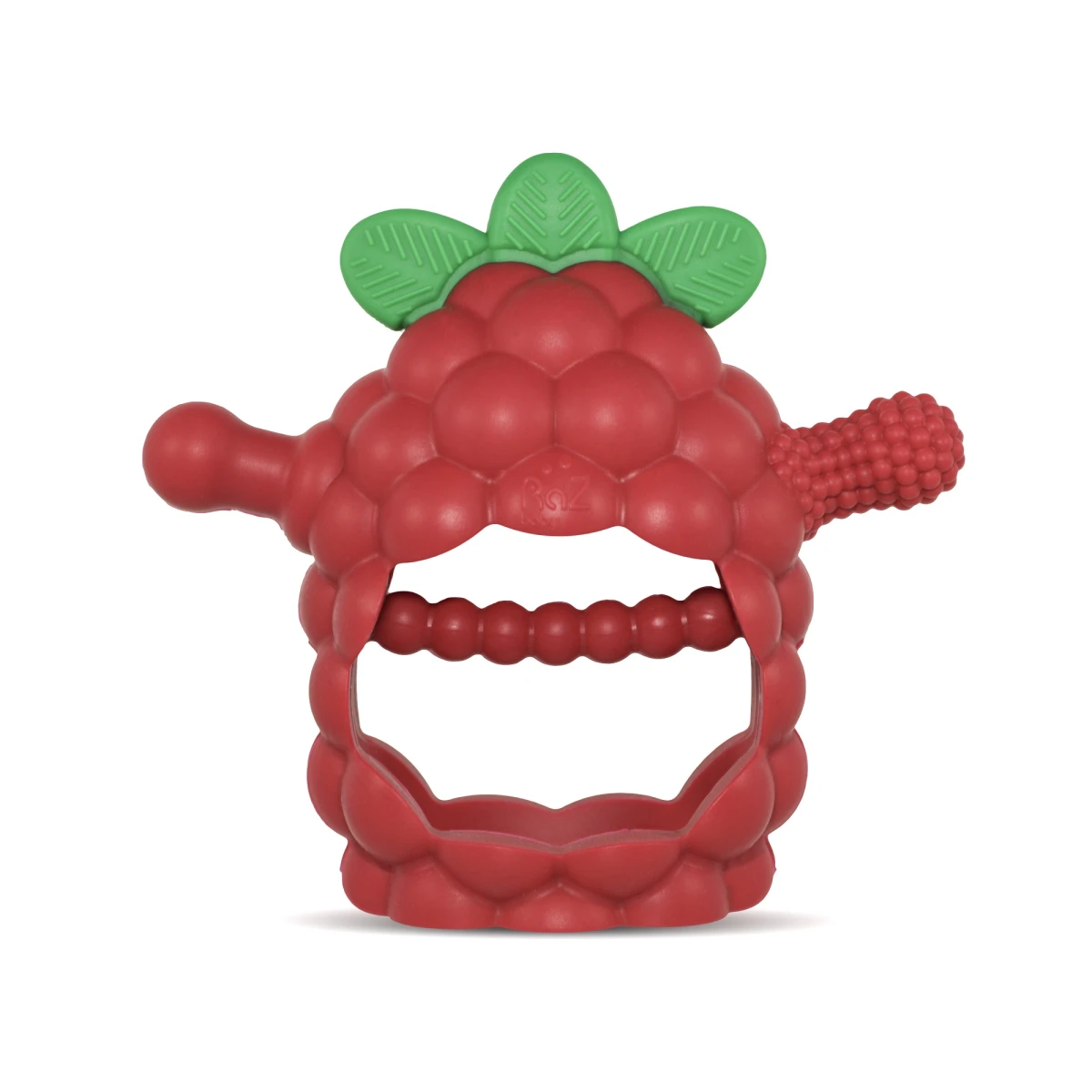 RAZBABY Gryzak silikonowy Razberry Grip czerwony | Pan Piksel