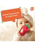 RAZBABY Gryzak silikonowy Razberry Grip czerwony | Pan Piksel