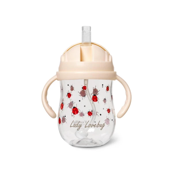 VANILLA COPENHAGEN Kubek do picia ze słomką Tritan 300 ml Ladybug 6 m | Pan Piksel