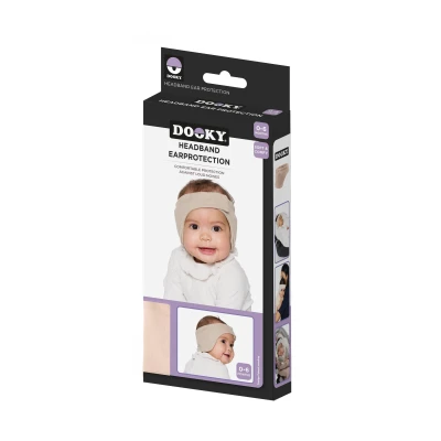 DOOKY Słuchawki ochronne opaska 0-6 m Beige | Pan Piksel