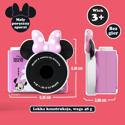 Aparat Mini dla Dzieci. Myszka Minnie - Minnie Mouse. Disney Kiimento | Pan Piksel