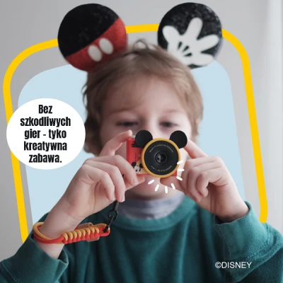 Aparat Cyfrowy Mini dla Dzieci. Myszka Miki - Mickey Mouse. Disney Kiimento | Pan Piksel
