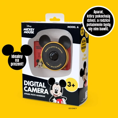 Aparat Cyfrowy Mini dla Dzieci. Myszka Miki - Mickey Mouse. Disney Kiimento | Pan Piksel