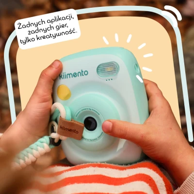 Kiimento. Aparat Natychmiastowy Print Pro z Drukarką. Miętowy | Pan Piksel