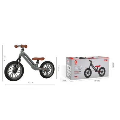 Qplay Rowerek Biegowy Racer Grey | Pan Piksel
