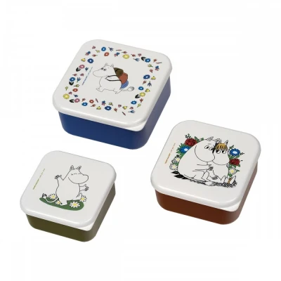PETIT JOUR PARIS Lunch Box 3 szt/kpl Muminki | Pan Piksel