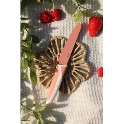 KiddiKutter Bezpieczny nóż do nauki krojenia dla dzieci PEACH lekki | Pan Piksel