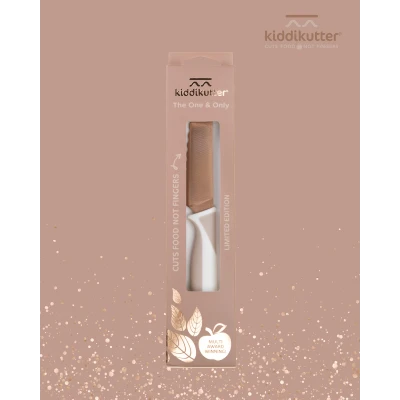 KiddiKutter Bezpieczny nóż do nauki krojenia dla dzieci ROSE GOLD limited lekki | Pan Piksel