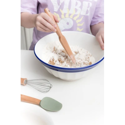 KiddiKutter Zestaw kuchenny dla dzieci 4 el. łopatka trzepaczka szpatułka tłuczek | Pan Piksel
