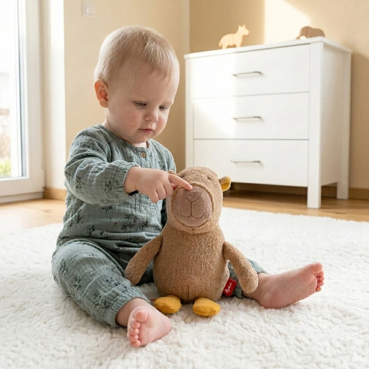 SIGIKID Pierwsza przytulanka Kapibara Natural Friends maskotka zabawka 30cm | Pan Piksel
