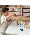 MASTERKIDZ Drewniana Układanka Sorter Piramidka Montessori | Pan Piksel