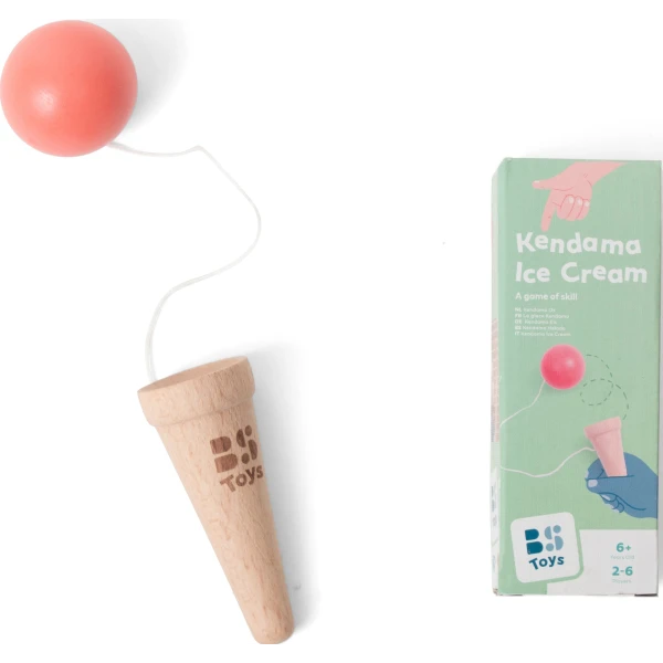 BS Toys Kendama lody – gra zręcznościowa dla dzieci ćwiczenie refleksu i precyzji 6+ | Pan Piksel