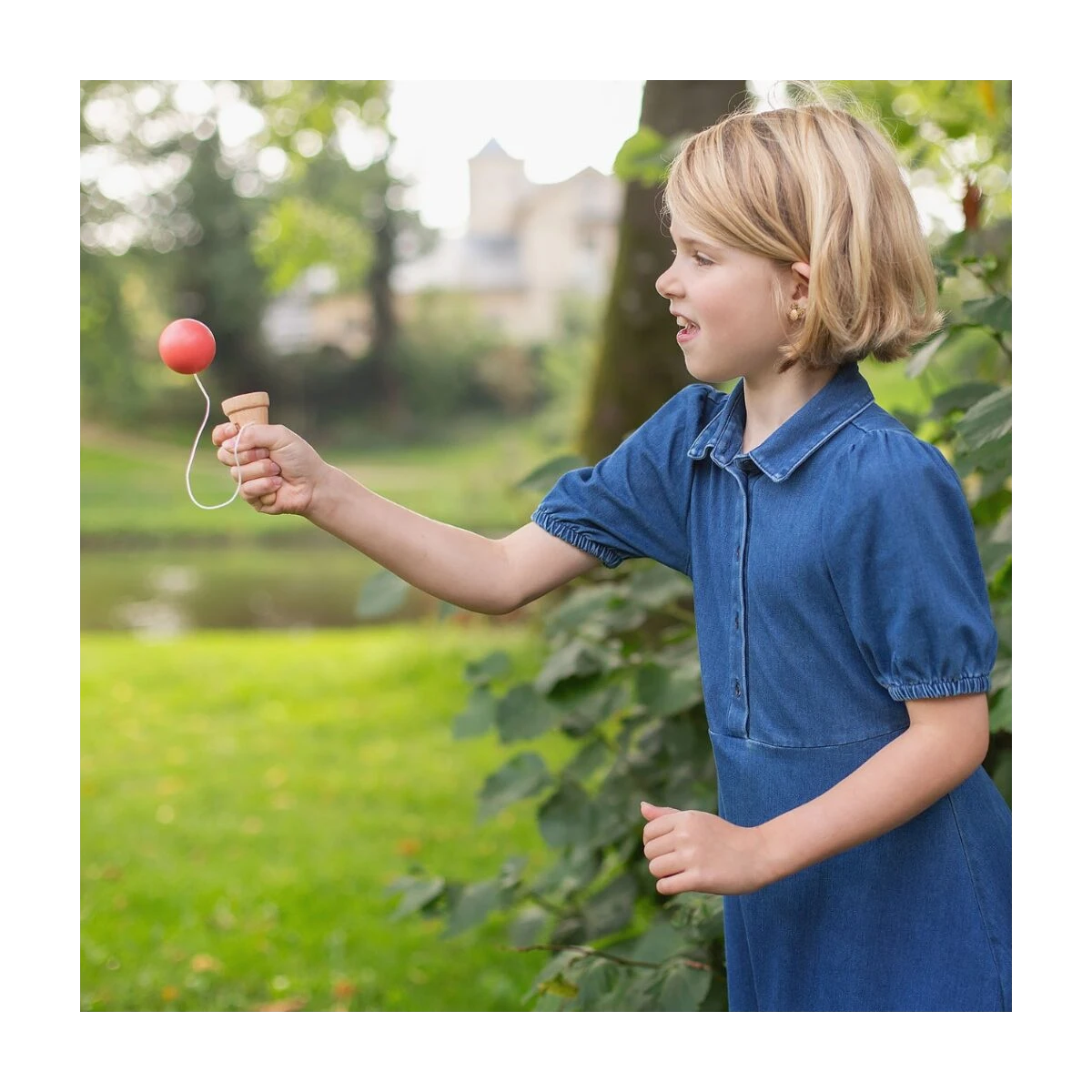 BS Toys Kendama lody – gra zręcznościowa dla dzieci ćwiczenie refleksu i precyzji 6+ | Pan Piksel