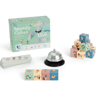 BS Toys Gra dla dzieci Dopasuj kostki gra z dzwonkiem 6+ | Pan Piksel