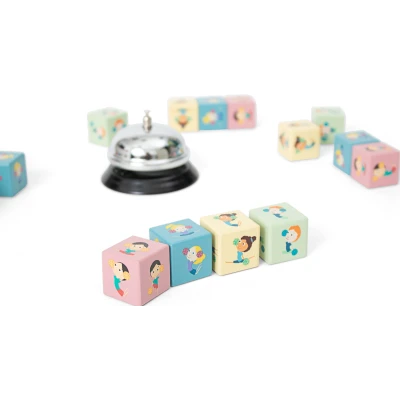 BS Toys Gra dla dzieci Dopasuj kostki gra z dzwonkiem 6+ | Pan Piksel