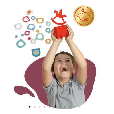 BS Toys Gra Memory 3 kształty dopasuj wzór gra logiczna 5+ | Pan Piksel