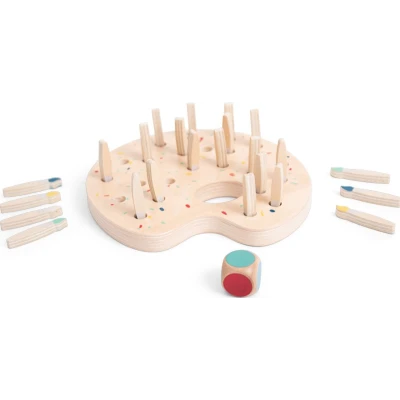 BS Toys Gra memory Kolorowe Pędzle z kostką 4+ | Pan Piksel
