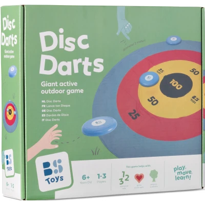 Bs Toys Rozkładana tarcza XXL (2 m średnicy!) z dyskami do rzucania 6+ | Pan Piksel