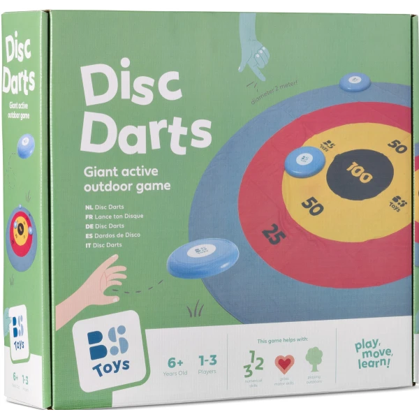 Bs Toys Rozkładana tarcza XXL (2 m średnicy!) z dyskami do rzucania 6+ | Pan Piksel