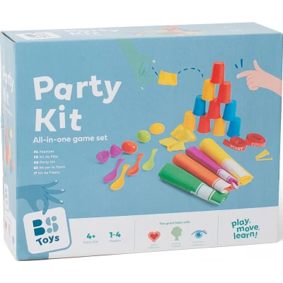 BS Toys Zestaw zabaw na przyjęcie animacje worki do skakania zbijanie puszek wyścigi jajko na łyżce | Pan Piksel