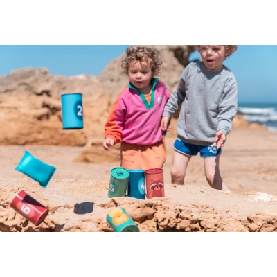 BS Toys Gra Zbijanie puszek woreczkami Zwierzęta 3+ | Pan Piksel