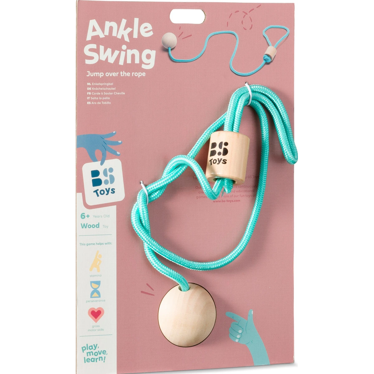 BS Toys Skakanka na nogę Hula Hop Ankle Swing gra zręcznościowa 6+ | Pan Piksel