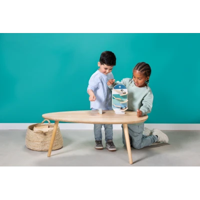 BS Toys Drewniany tor zjeżdżalnia dla samochodów | Pan Piksel