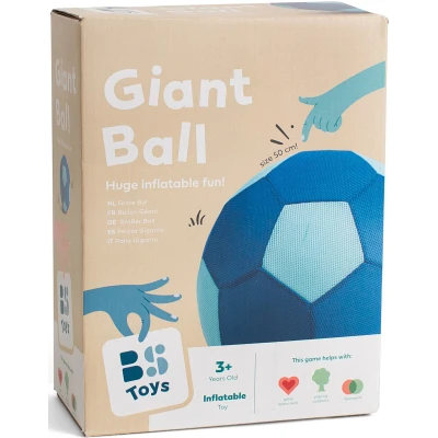 BS Toys Duża Piłka Gigant niebieska 50cm 3+ | Pan Piksel